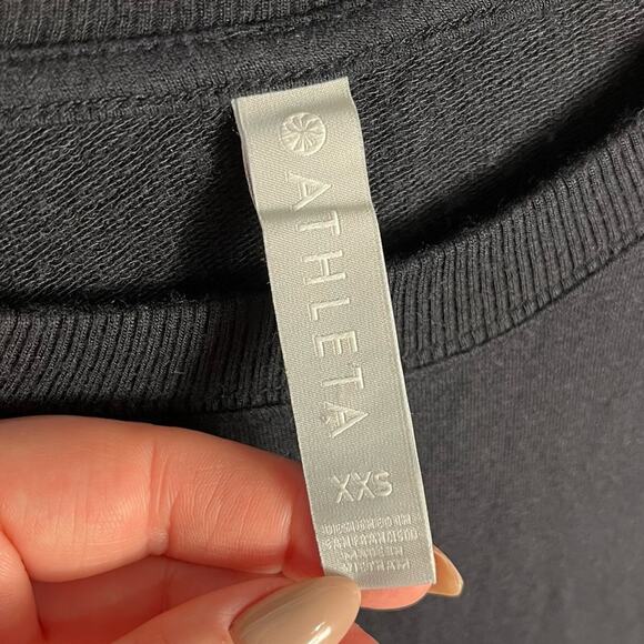 ATHLETA | Black "Mindset" Long Sleeve Crewneck Sweatshirt | Top - Picture 8 of 10